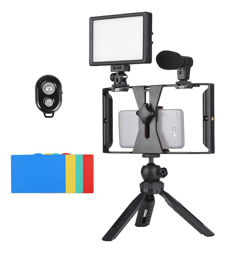 Imagen 1 de 6 de Andoer Smartphone Video Rig Kit De Vlog Trípode De Escritori