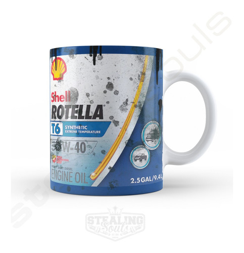 Taza De Porcelana Fierrera - Shell #09 | Oil - Aceite