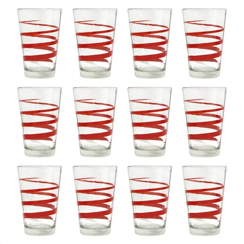 Set X48 Vasos Vidrio Grueso Resistente Facetado Durax Oslo