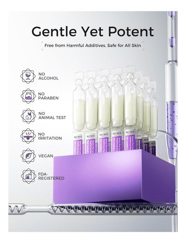 Ning Dermologie Peptides Serum Para Rosto Com Retinol, Para