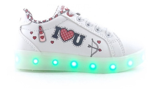 Zapatillas Jaguar Luz Led Recargable Love Nena Liquidacion