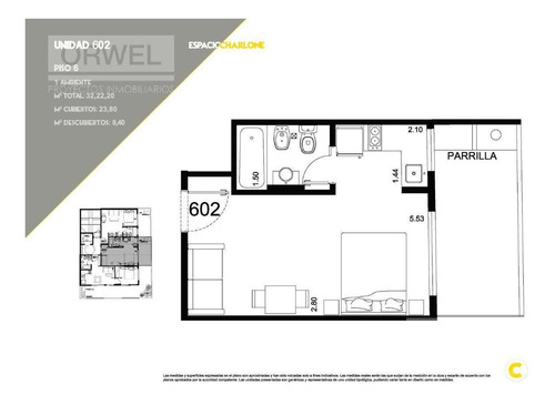 Imagen 12 de 25 de Studio Apto Profesional Con Balcón Aterrazado Y Parrilla Propia ! Detalles De Calidad