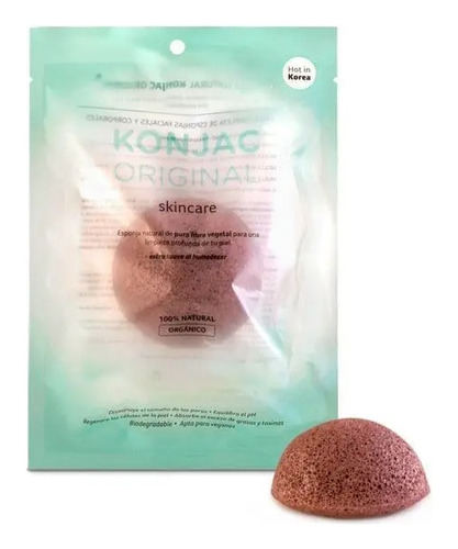 Konjac Esponja Facial Arcilla Volcanica De Jeju