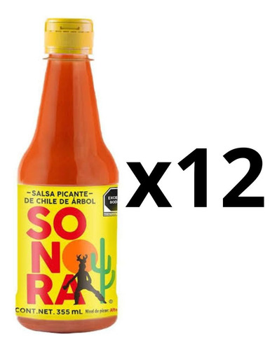 Salsa Sonora 12 Piezas 355 Ml Salsa Castillo