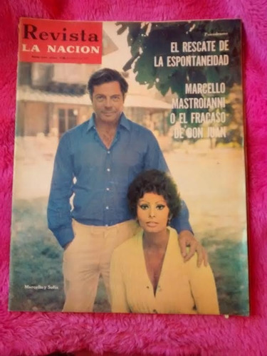 Revista La Nación 1971 Mastroiani Sofia Loren Dujovne Ortiz