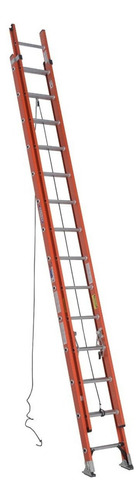 Escalera de fibra de vidrio recta Werner D6228-2MX naranja y plateado