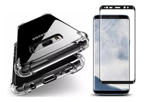 Kit Case Capa Proteção P/ Samsung Galaxy S8 Plus + Pelicula