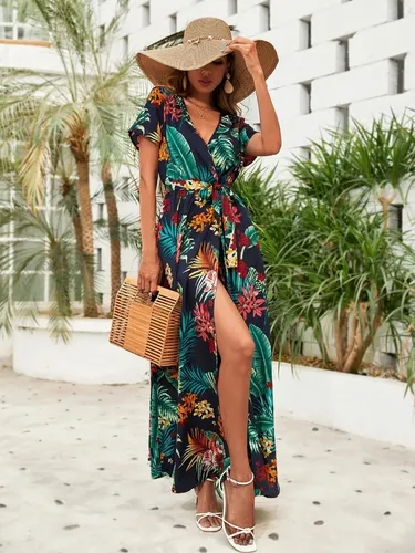 Vestido tropical largo new arrivals