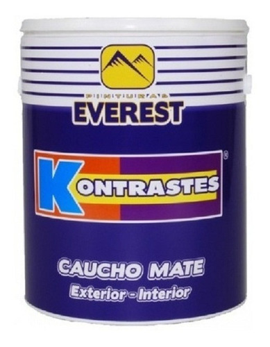 Pintura Caucho Mate Naranja Florida Kontraste Tipo B X  Gal