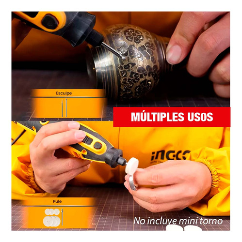 Set Accesorios 420pcs Mini Grinder Ingco Multiherramienta