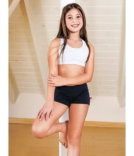 Mini Short Nena Juvenil Algodon Colegial Elemento 503
