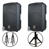 Comprar Par De Caixas Ativas E Tripés Staner Sr 315a 600w Rms Btu002Ffm