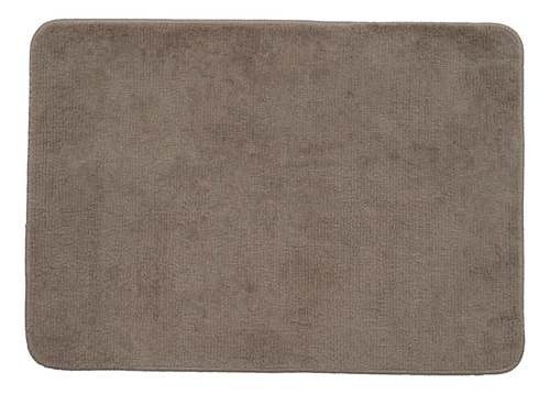 Tapete De Banheiro Vizapi Madam 70x120cm Fendi Cor Marrom Resistente, Confortável. 100% Poliéster Com Base Antiderrapante. Lavável Na Máquina