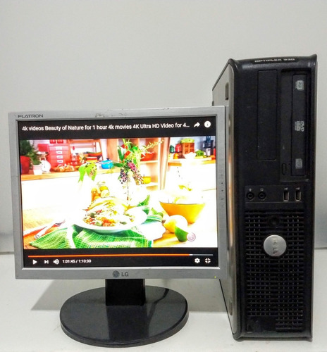Imagem 2 de 4 de Computador Dell Core 2 Duo+ssd 120 +monitor 15+mouse+teclado
