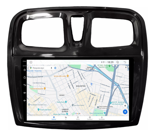 Multimidia Sandero 15/19 9p Qled Android Carplay 2gb 32gb