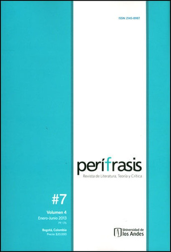 Perífrasis. Revista De Literatura, Teoría Y Crítica. Vol. 4 