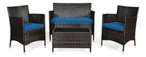 Comprar Set De Patio De Ratán Goplus Para Exterior-interior Con Mesa