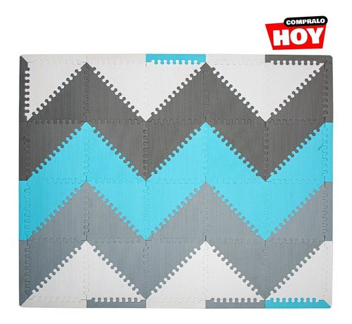 Imagen 7 de 10 de Piso Goma Eva Encastrable Bebe Alfombra Antigolpes Nordica