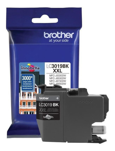 Brother Cartucho De Super Alto Rendimiento Lc3019bk Negro, 3