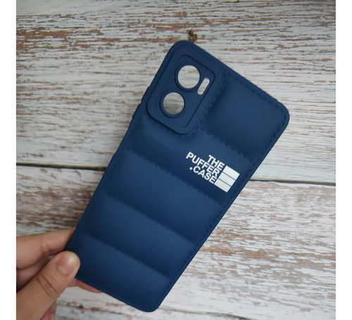 Funda Puffer Para Motorola E13 E22 E22i Efecto Acolchado 