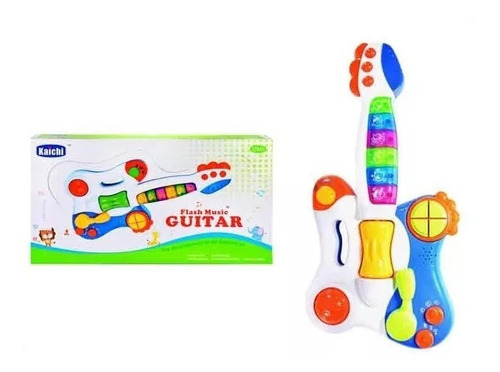 Guitarra Interactiva Multifuncion Luces Sonido Super Cla 943