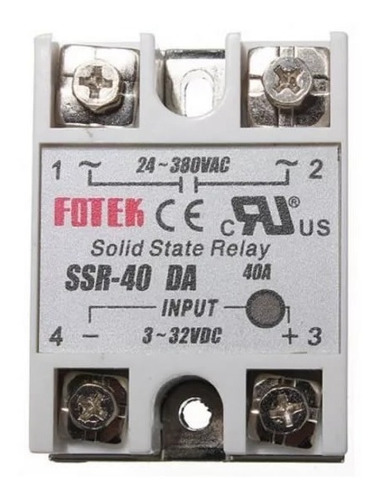 Rele De Estado Solido Ssr-40da 40 Amperios 24-380v Dc-ac