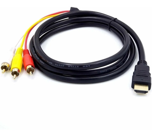 Cable Hdmi A Rca Audio Video Tv Lcd Tubo