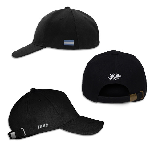 Gorra Gorro 4 Bordados Batallón De Infantería De Marina Bim5 Negro Ajustable