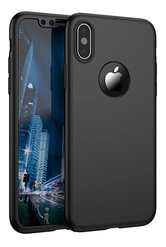 Estuche 360 ° + Vidrio Templado Para iPhone XS Max