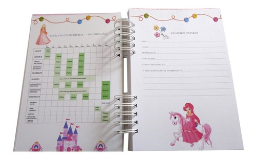 Imagem 9 de 10 de Álbum Livro De Bebê Menina Ursinha Scrapbook Fotos Com Caixa