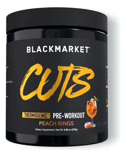 Pre Workout Blackmarket Cuts Flavored Energy, 30 Porciones