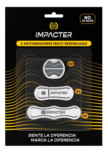  Antivibradores Tenis Impacter | 3 Dampeners Multisensación