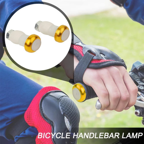 Imagen 7 de 7 de Luz Para Manillar De Bicicleta Color Rojo