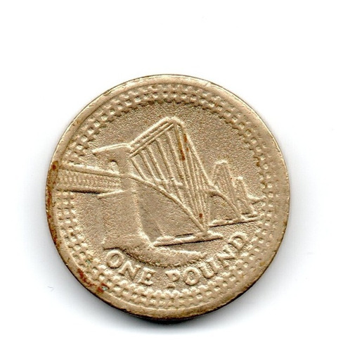 Moneda Inglaterra Gran Bretaña 1 Libra 2004 Puente De Forth