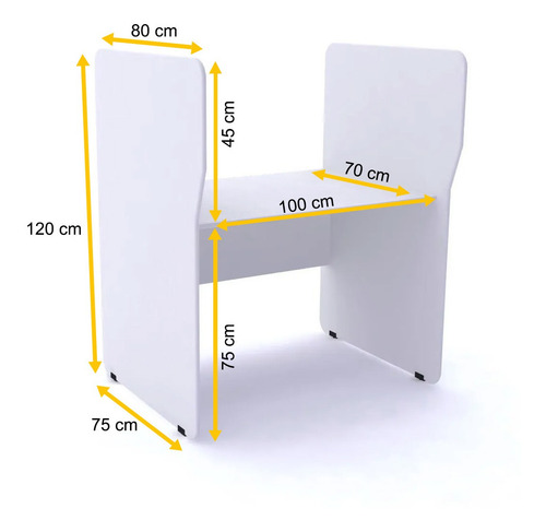 Baia Atendimento Simples Inicial Pandin Maxxi - Branco Branco