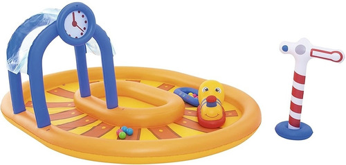 Pileta Inflable Infantil Play Center Tren Pelotero Bestway 