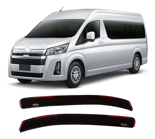 Deflectores De Ventanilla Coliza Para Toyota Hiace 2022-2024