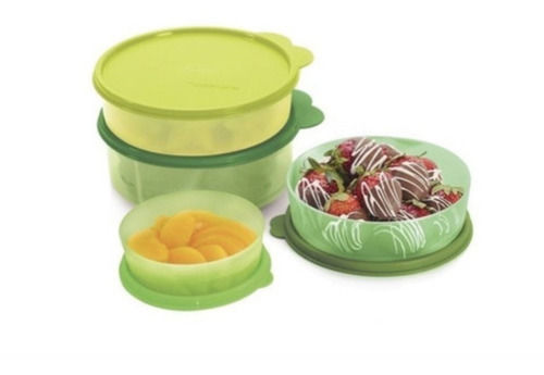 Tupperware Set Refriredondos Verde