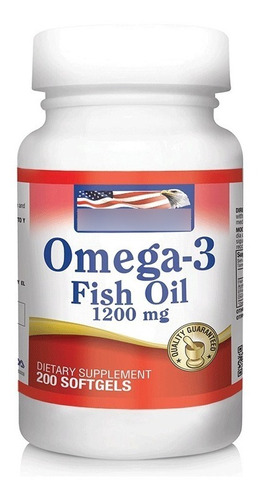 Omega 3 Aceite Pescado Fish Oil  (200 Caps)  Invima