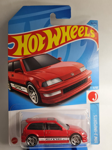 Hot Wheels N° 96 '90 Honda Civic Ef 7/10 Hw J-imports - Mdq