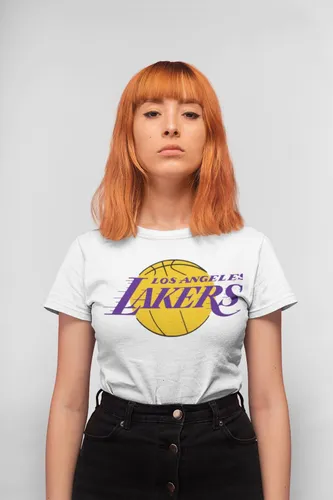 Playera Algodon Premium Los Angeles Lakers Mujer