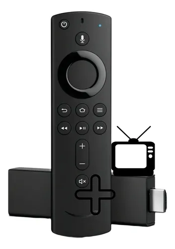 Fire Tv Stick 4k Controle Remoto Por Voz Alexa Amazon Preto Pilhas