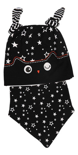 Gorro Bebé Unisex Con Babero De Algodón - Mitones, Bufanda
