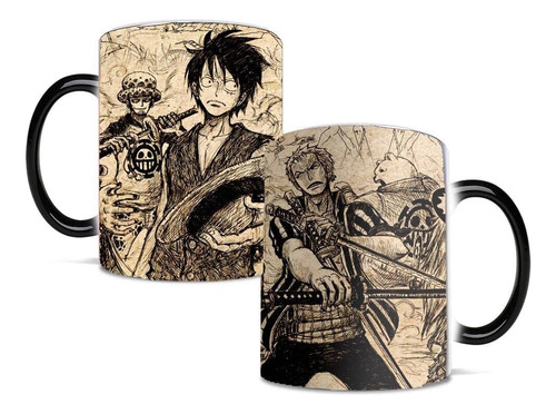 One Piece Luffy Color Changing Heat-sensitive Reactive Ce...