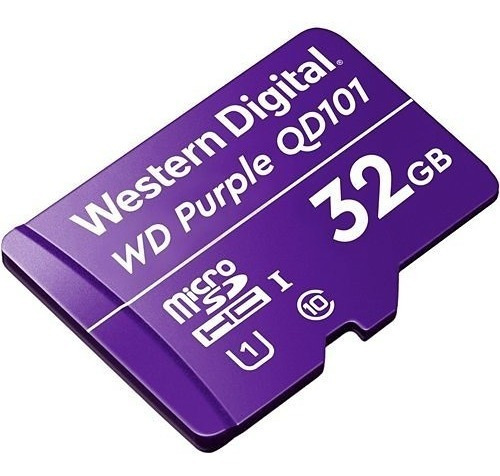 Microsd Wester Digital Purple Clase 10 Videovigilancia, 32gb