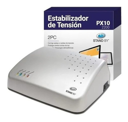 Estabilizador De Tension Stand By Px10 1100 Para 1 Pc 4 Toma