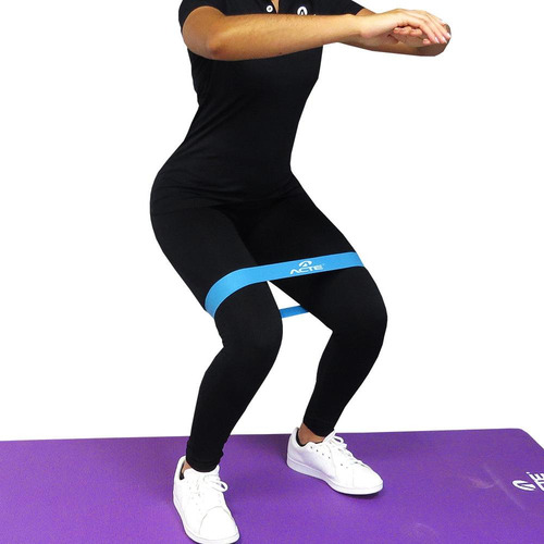 Kit Treino Fitness C/ 3 Faixas Elásticas E 3 Mini Bands Acte