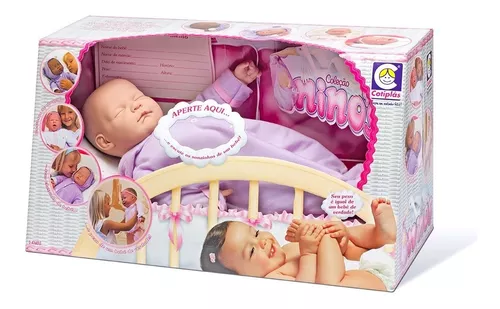 Boneca Ninos Reborn Sons de Bebê - Cotiplás