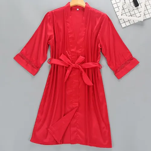 Nuevo Pijama De Seda Satinada Para Mujer, Bata, Ropa Interio