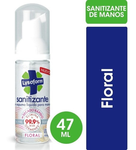 Sanitizante Para Manos Lysoform Floral 47ml X 1 Unidad